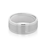 Brushed Finish Classic Wedding Band for Men 2