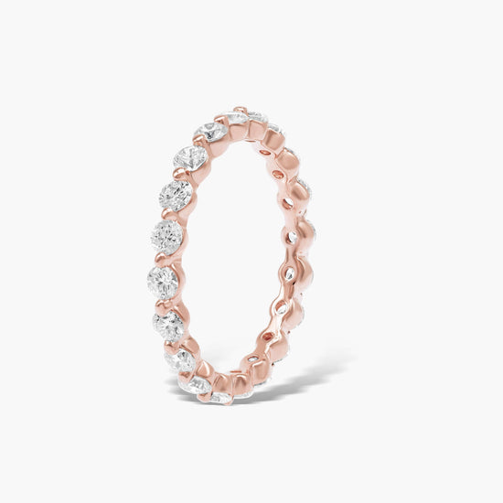 1.1 CT Round Full Eternity CVD EF/VVS Diamond Wedding Band 8