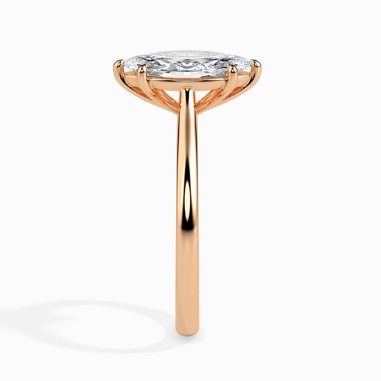 1 CT Marquise Solitaire CVD F/VS Diamond Engagement Ring 9