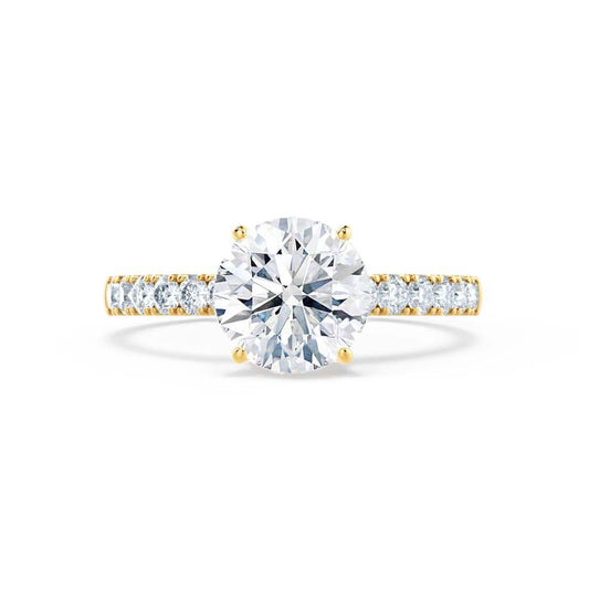 1.20 CT Round Shaped Moissanite Solitaire Style Engagement Ring 3