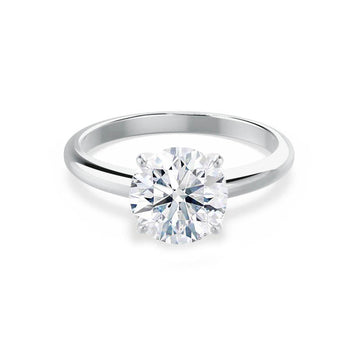 1.20 CT Round Shaped Moissanite Solitaire Style Engagement Ring 1