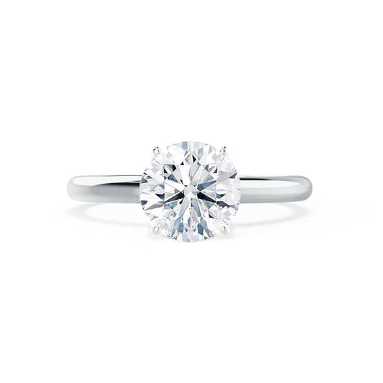 1.20 CT Round Shaped Moissanite Solitaire Style Engagement Ring 5