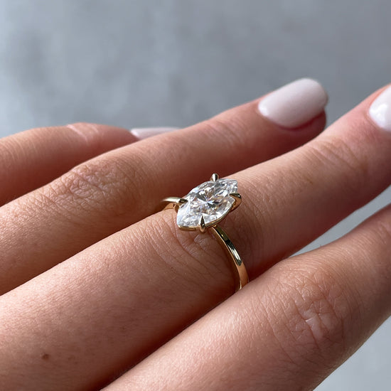 1.50 CT Marquise Solitaire CVD F/VS1 Diamond Engagement Ring 22