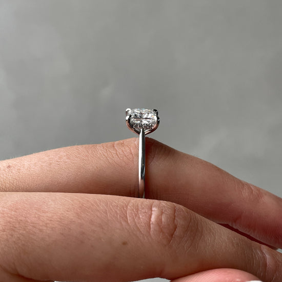 1.50 CT Princess Hidden Halo CVD D/VS2 Diamond Engagement Ring 16