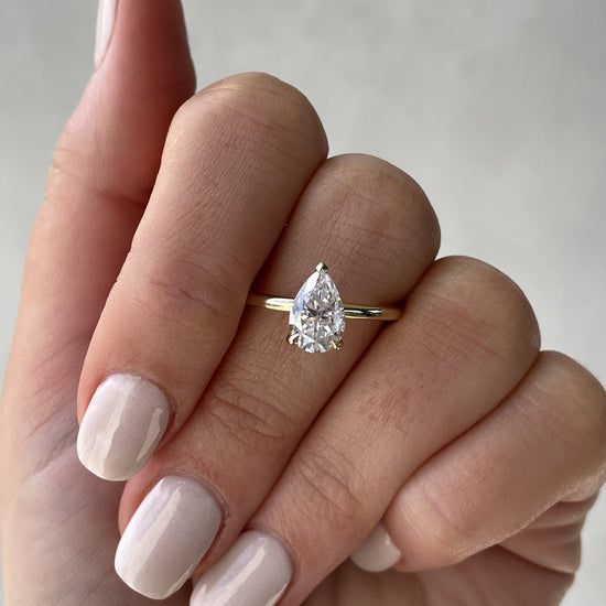 1.80 CT Pear Solitaire CVD E/VS1 Diamond Engagement Ring 14