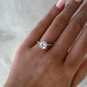 1.80 CT Round Solitaire CVD D/VS1 Diamond Engagement Ring 2