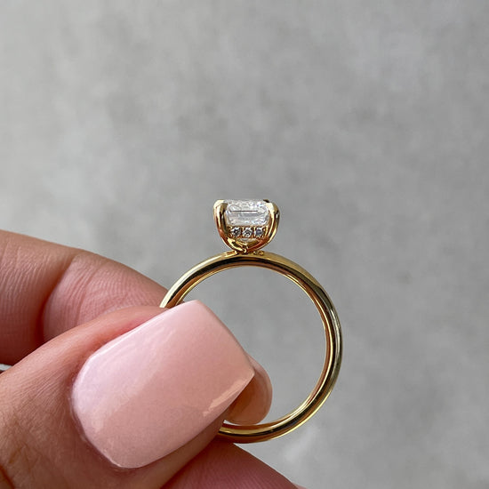 1.86 CT Emerald Hidden Halo CVD E/VS2 Diamond Engagement Ring 14