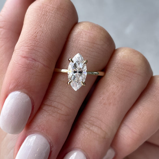 1.50 CT Marquise Solitaire CVD F/VS1 Diamond Engagement Ring 21