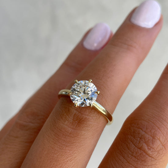 1.83 CT Round Solitaire CVD G/VS2 Diamond Engagement Ring 14