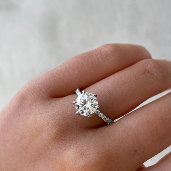 1.80 CT Round Solitaire CVD D/VS1 Diamond Engagement Ring 14