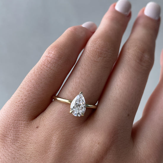 1.80 CT Pear Solitaire CVD E/VS1 Diamond Engagement Ring 15