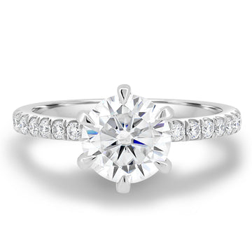 1.80 CT Round Solitaire CVD D/VS1 Diamond Engagement Ring 1