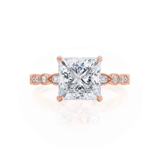 1.20 CT Princess Shaped Moissanite Solitaire Engagement Ring 2