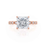 1.20 CT Princess Shaped Moissanite Solitaire Engagement Ring 2