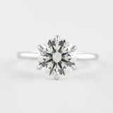 1.0 CT Round Solitaire Style Moissanite Engagement Ring 1