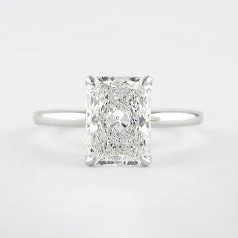 1.8 CT Radiant Cut Solitaire Style Moissanite Engagement Ring 1