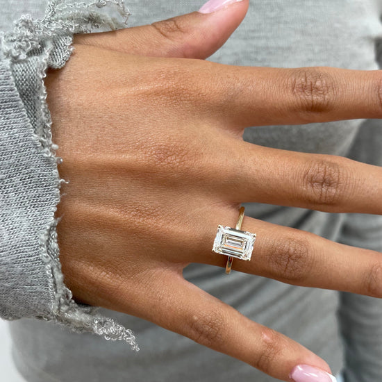 1.79 CT Emerald Solitaire CVD F/VS Diamond Engagement Ring 5