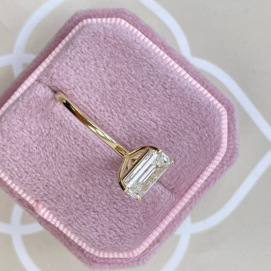 3.01 CT Emerald Solitaire CVD E/VS Diamond Engagement Ring 7