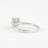 1.0 CT Round Hidden Halo and Pave Setting Moissanite Engagement Ring 5