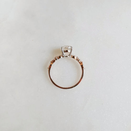 1.70 CT Oval Shaped Moissanite Solitaire Engagement Ring 19