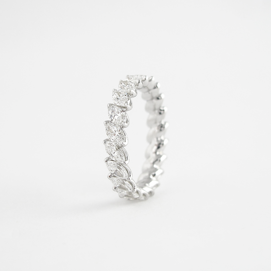 1.32 CT Marquise Cut Full Eternity Moissanite Wedding Band 1