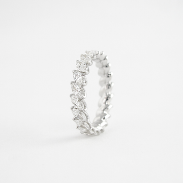 1.32 CT Marquise Cut Full Eternity Moissanite Wedding Band 1