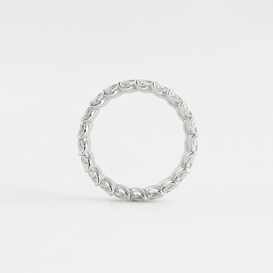 1.32 CT Marquise Cut Full Eternity Moissanite Wedding Band 5