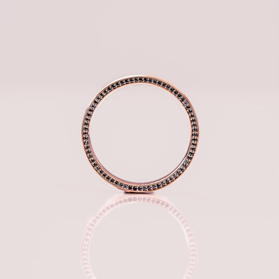 Classic Brushed-Finish Rose Gold Men's Band 5