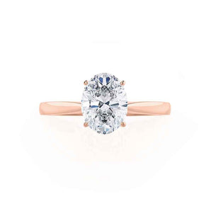 1.50 CT Oval Shaped Moissanite Solitaire Style Engagement Ring 5