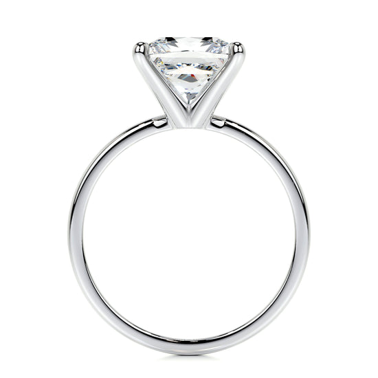 3.0 CT Princess Solitaire CVD F/VS2 Diamond Engagement Ring 4
