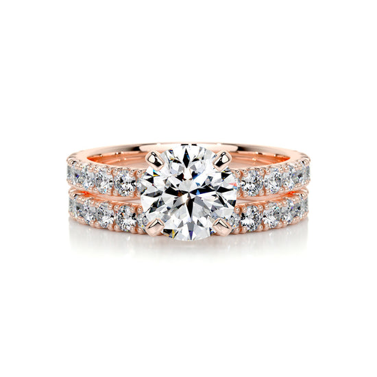 1.50 CT Round Solitaire CVD F/VS Diamond Bridal Ring Set 13