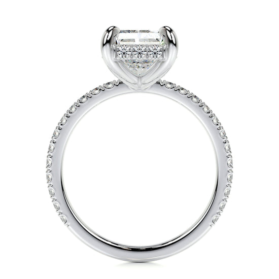 2.0 CT Radiant Hidden Halo CVD E/VS2 Diamond Engagement Ring 5