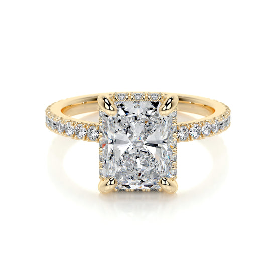 2.0 CT Radiant Hidden Halo CVD E/VS2 Diamond Engagement Ring 7
