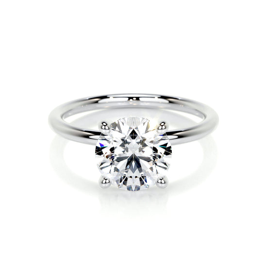 2.0 CT Round Solitaire CVD E/VS2 Diamond Engagement Ring 1