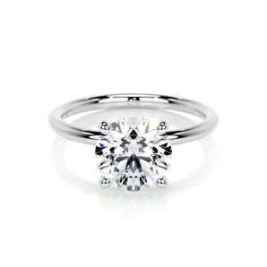 2.0 CT Round Solitaire CVD E/VS2 Diamond Engagement Ring 1