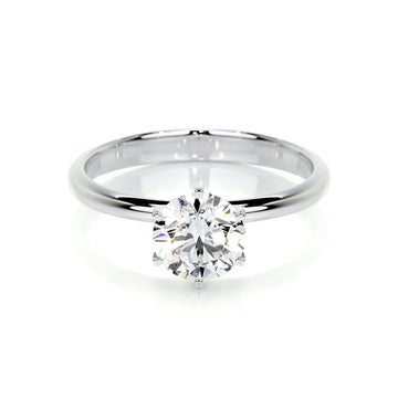 1.0 CT Round Solitaire CVD E/VS2 Diamond Engagement Ring 1