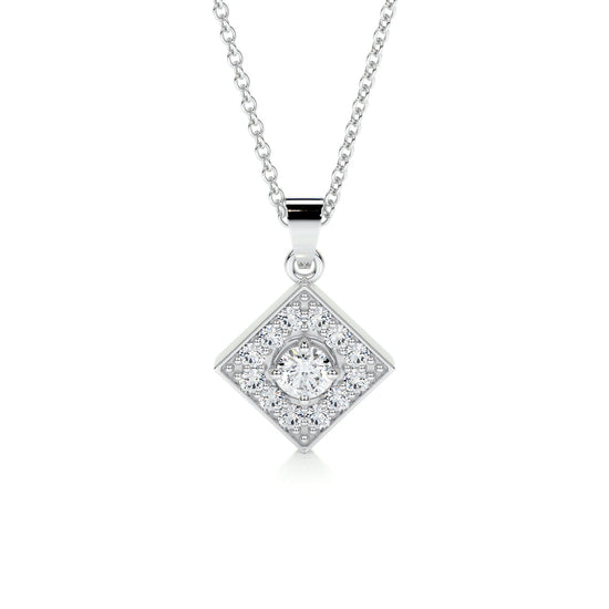 0.25 CT Round CVD F/VS Diamond Necklace 1