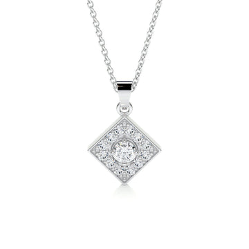 0.25 CT Round CVD F/VS Diamond Necklace 1