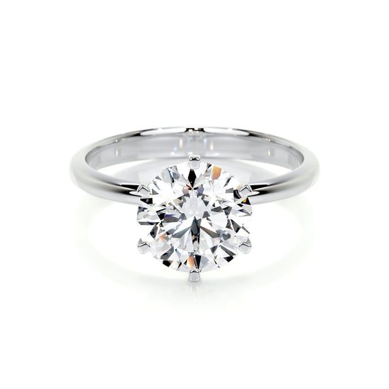 2.50 CT Round Solitaire CVD G/SI1 Diamond Engagement Ring 1