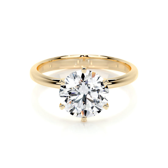 2.50 CT Round Solitaire CVD G/SI1 Diamond Engagement Ring 7