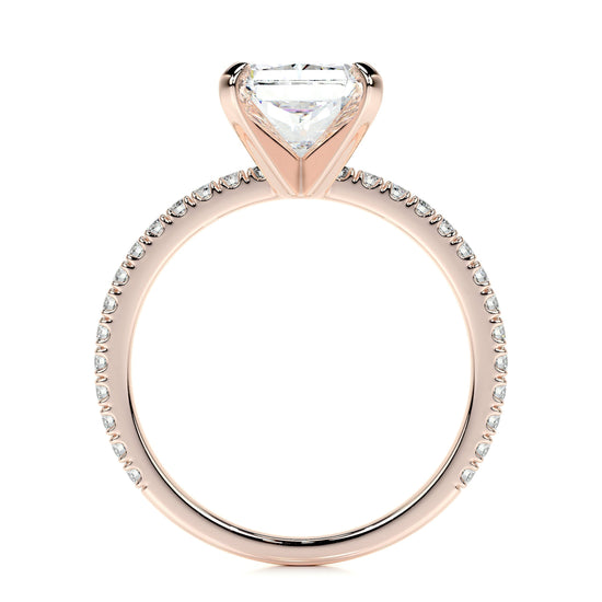 3.0 CT Radiant Solitaire CVD G/SI1 Diamond Engagement Ring 14