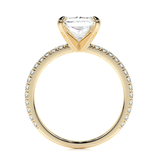 3.0 CT Radiant Solitaire CVD G/SI1 Diamond Engagement Ring 9