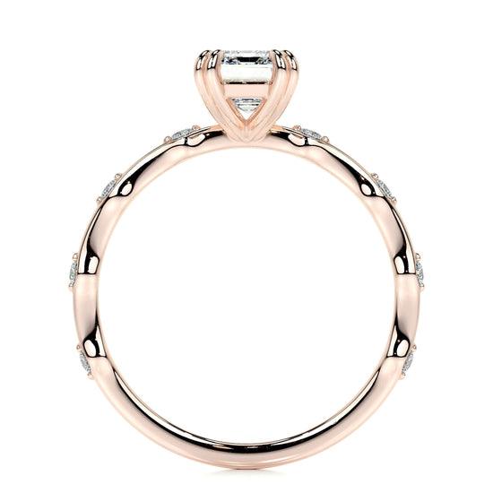 1.50 CT Emerald Solitaire CVD E/VS1 Diamond Engagement Ring 14
