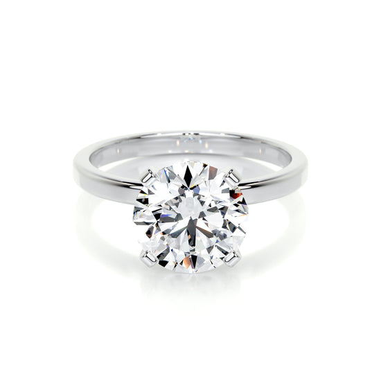 3.0 CT Princess Solitaire CVD F/VS2 Diamond Engagement Ring 24