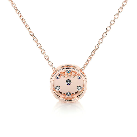 0.50 TCW Round CVD F/VS Diamond Necklace 15