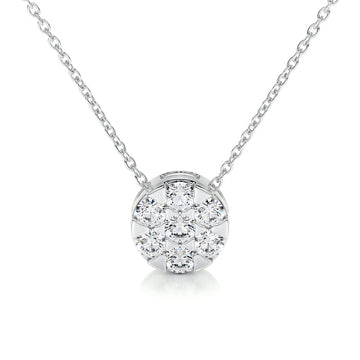 0.50 TCW Round CVD F/VS Diamond Necklace 1