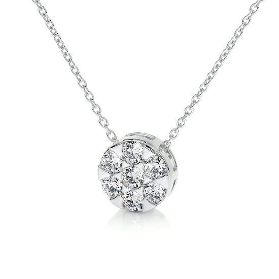 0.50 TCW Round CVD F/VS Diamond Necklace 2