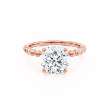 1.20 CT Round Shaped Moissanite Solitaire Style Engagement Ring 1