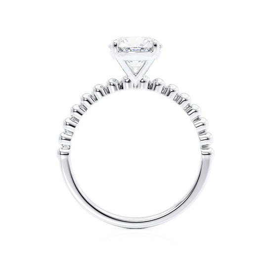 1.0 CT Round Shape Solitaire Moissanite Engagement Ring 4