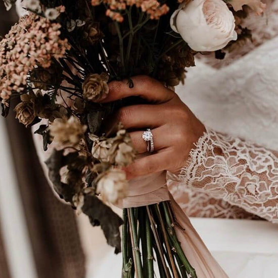 0.21 CT Round Shaped Moissanite Half Eternity Wedding Band 3